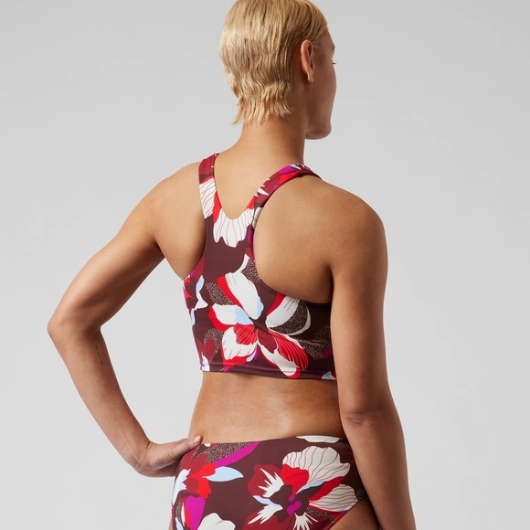 NWT! Athleta 2 PC Swim Conscious Crop Bikini & Bottom Top A-C - Medium🩵 - Picture 5 of 5